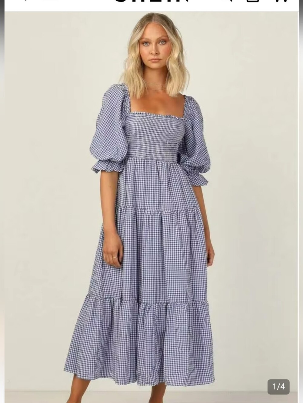 Hill House Home The Nesli Nap Dress Blue Gingham